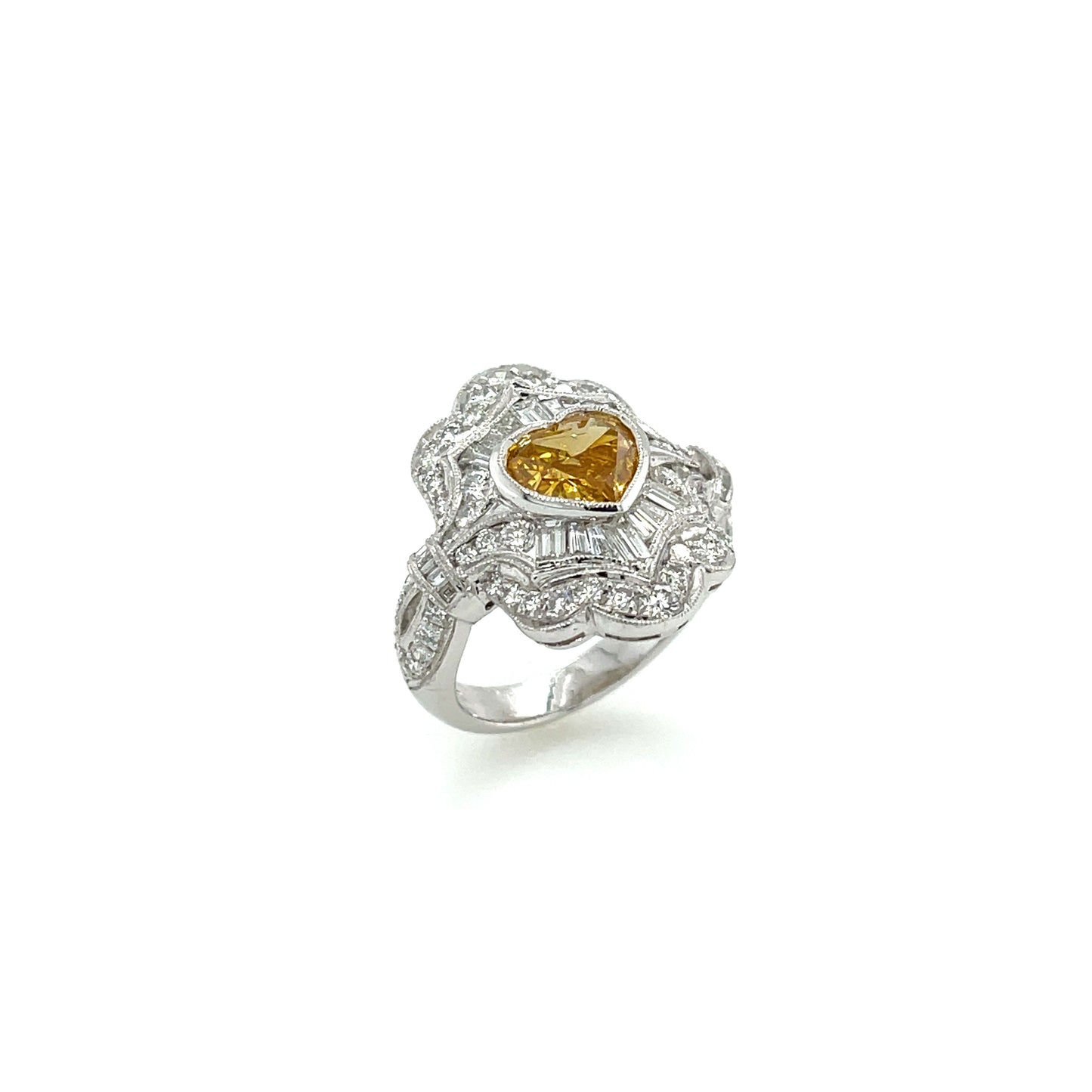 18K Yellow & White Diamond Ring - K.S. Sze & Sons