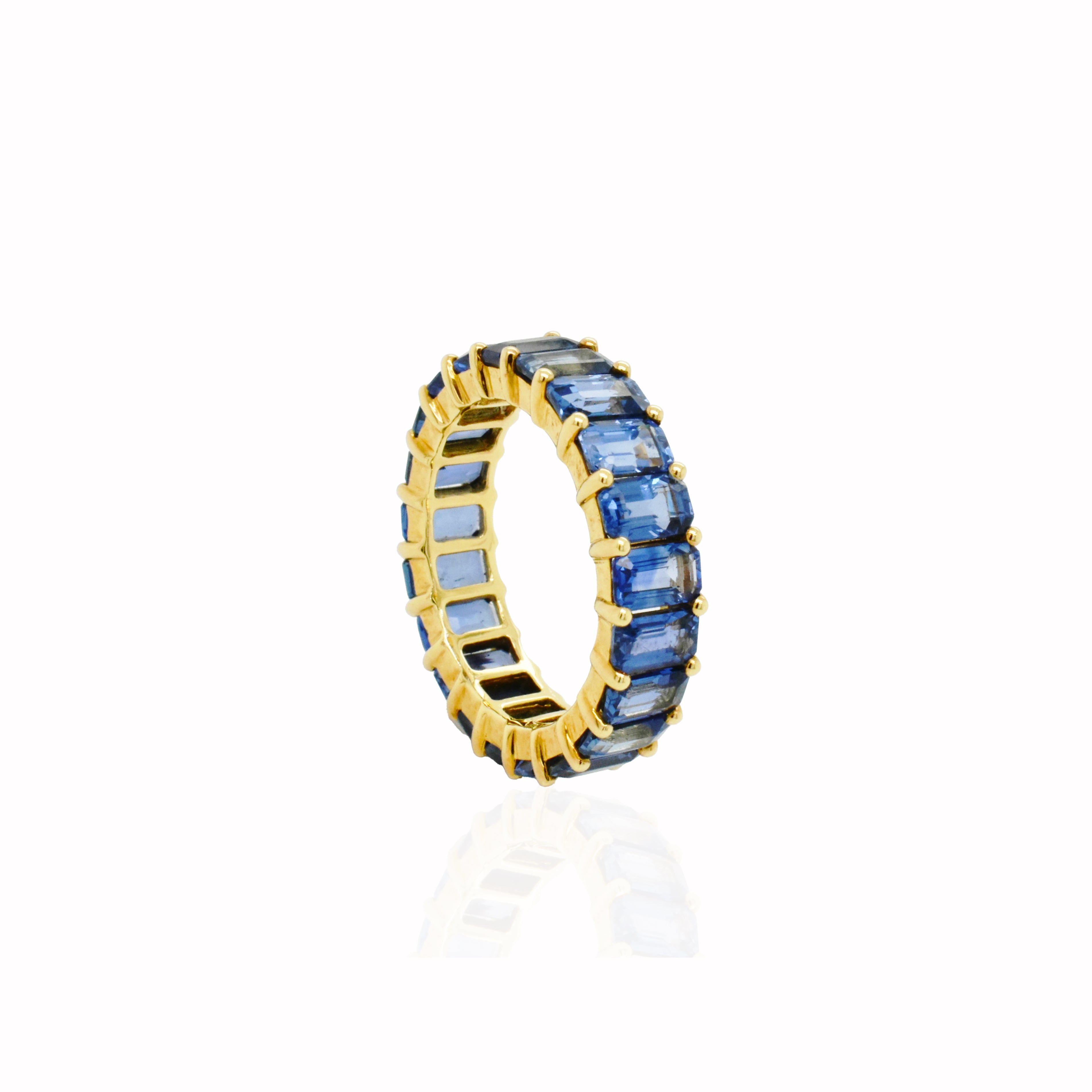 Blue Sapphire Eternity Ring - K.S. Sze & Sons