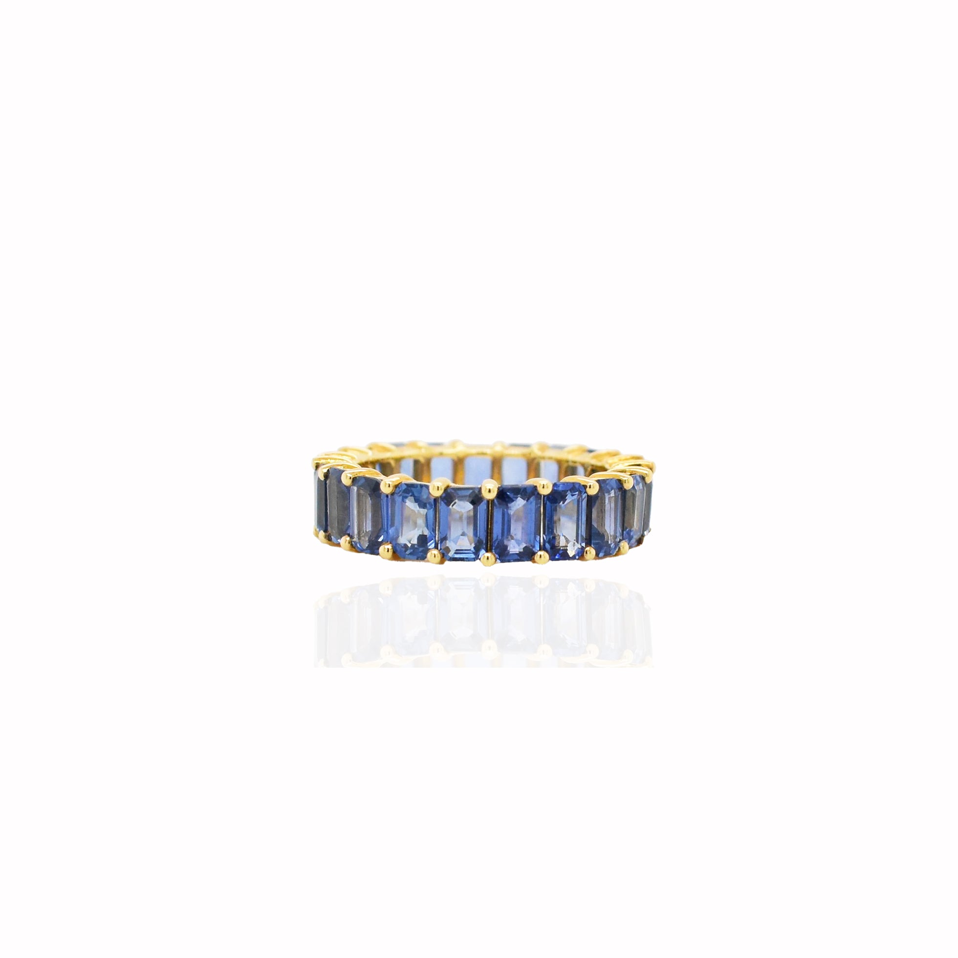 Blue Sapphire Eternity Ring - K.S. Sze & Sons