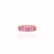 Pink Sapphire Eternity Ring - K.S. Sze & Sons