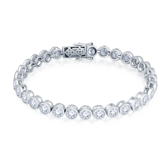 White Diamond Tennis Bracelet (7.52ct t.w) - K.S. Sze & Sons