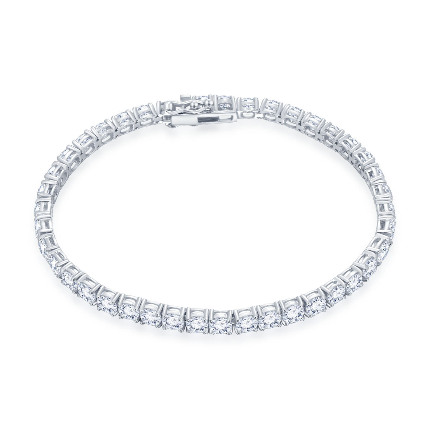 White Diamond Tennis Bracelet (8.58ct t.w) - K.S. Sze & Sons