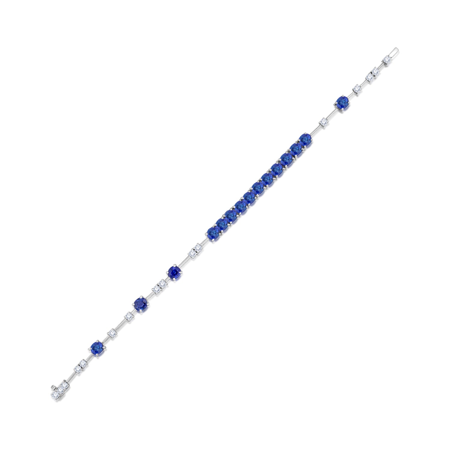 Blue Sapphire Diamond Bracelet - K.S. Sze & Sons