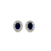Sapphire & Diamond Stud Earring - K.S. Sze & Sons