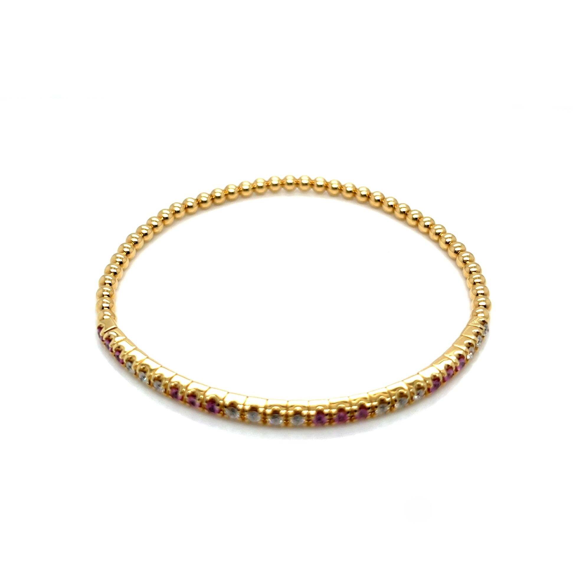 Diamond & Pink Sapphire Bracelet - K.S. Sze & Sons