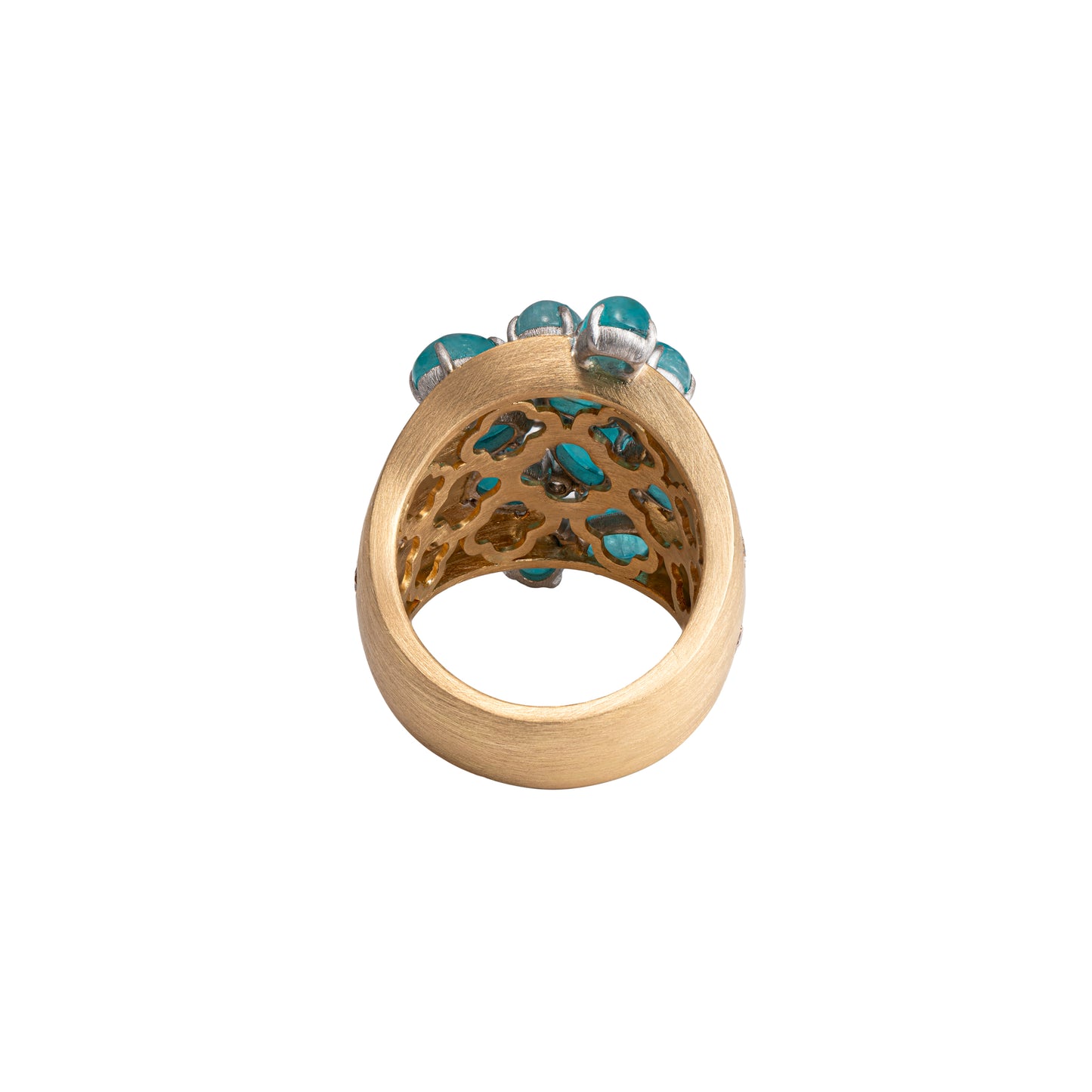 18K Paraiba & Diamond Ring - K.S. Sze & Sons