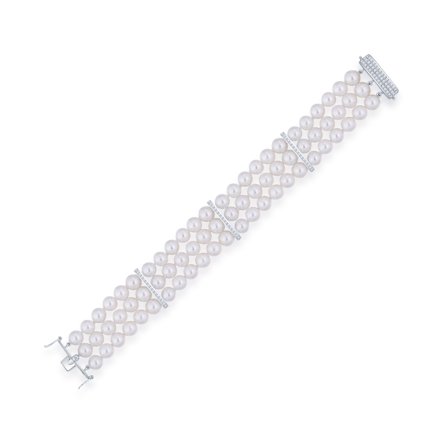 Triplet Akoya Pearl Bracelet - K.S. Sze & Sons