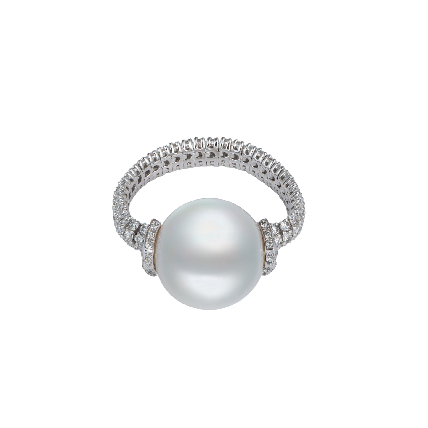 18K South Sea Pearl & Diamond Ring - K.S. Sze & Sons