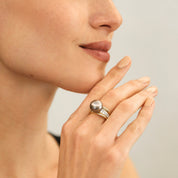Tahitian South Sea Pearl & Diamond Ring - K.S. Sze & Sons