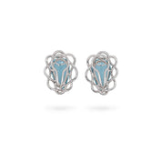 Aquamarine & White Diamond Earrings - K.S. Sze & Sons