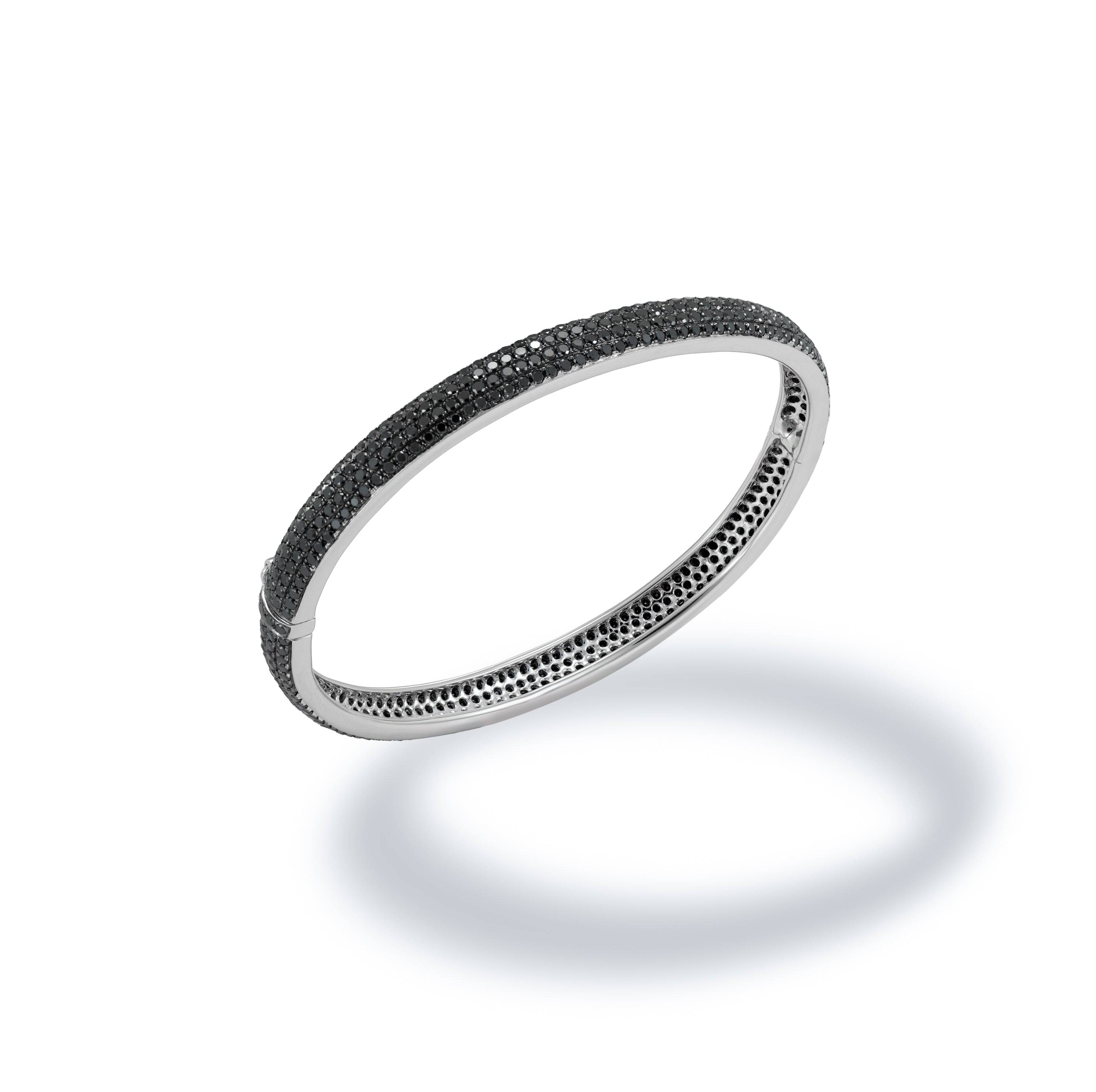 Black Diamond Bangle - K.S. Sze & Sons