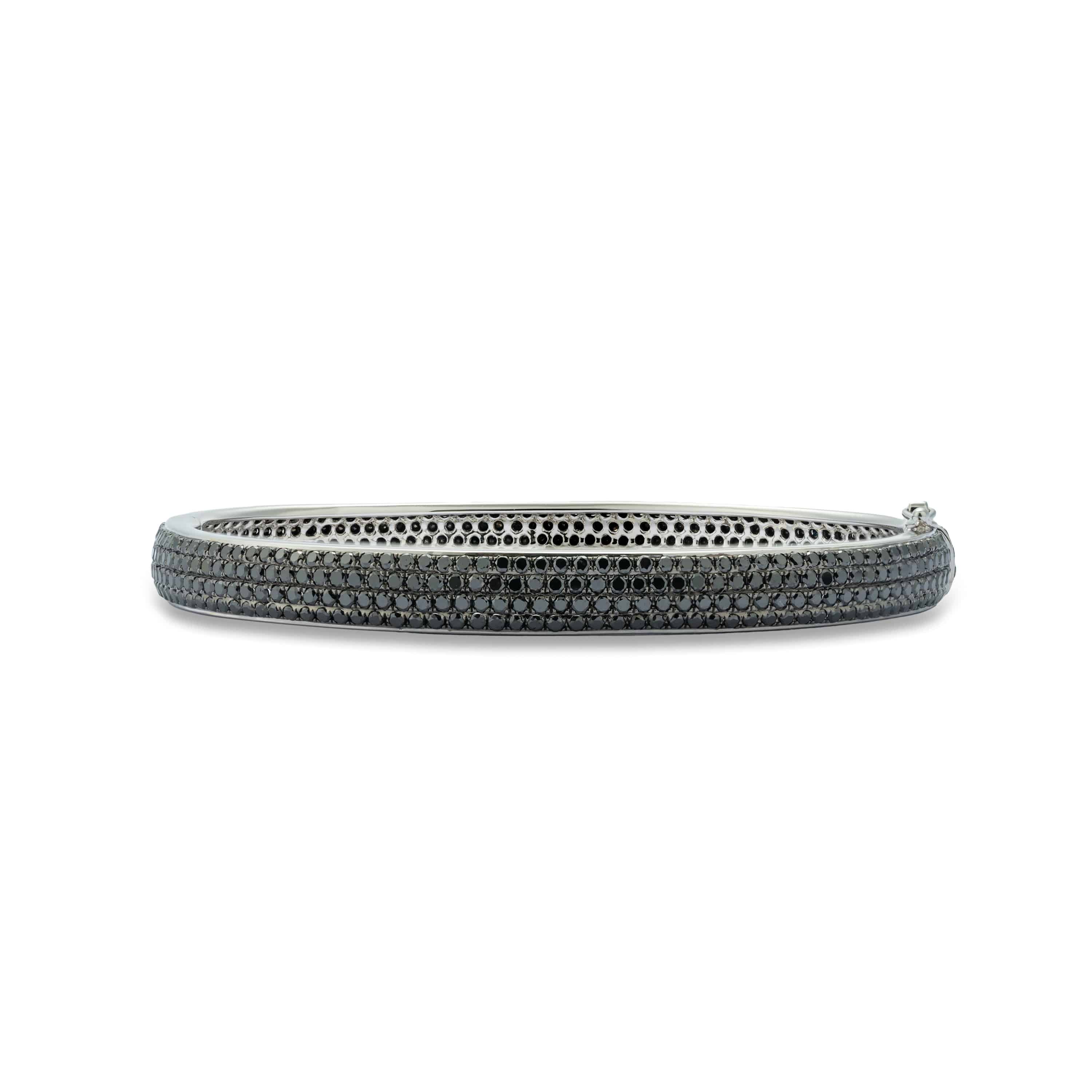 Black Diamond Bangle - K.S. Sze & Sons