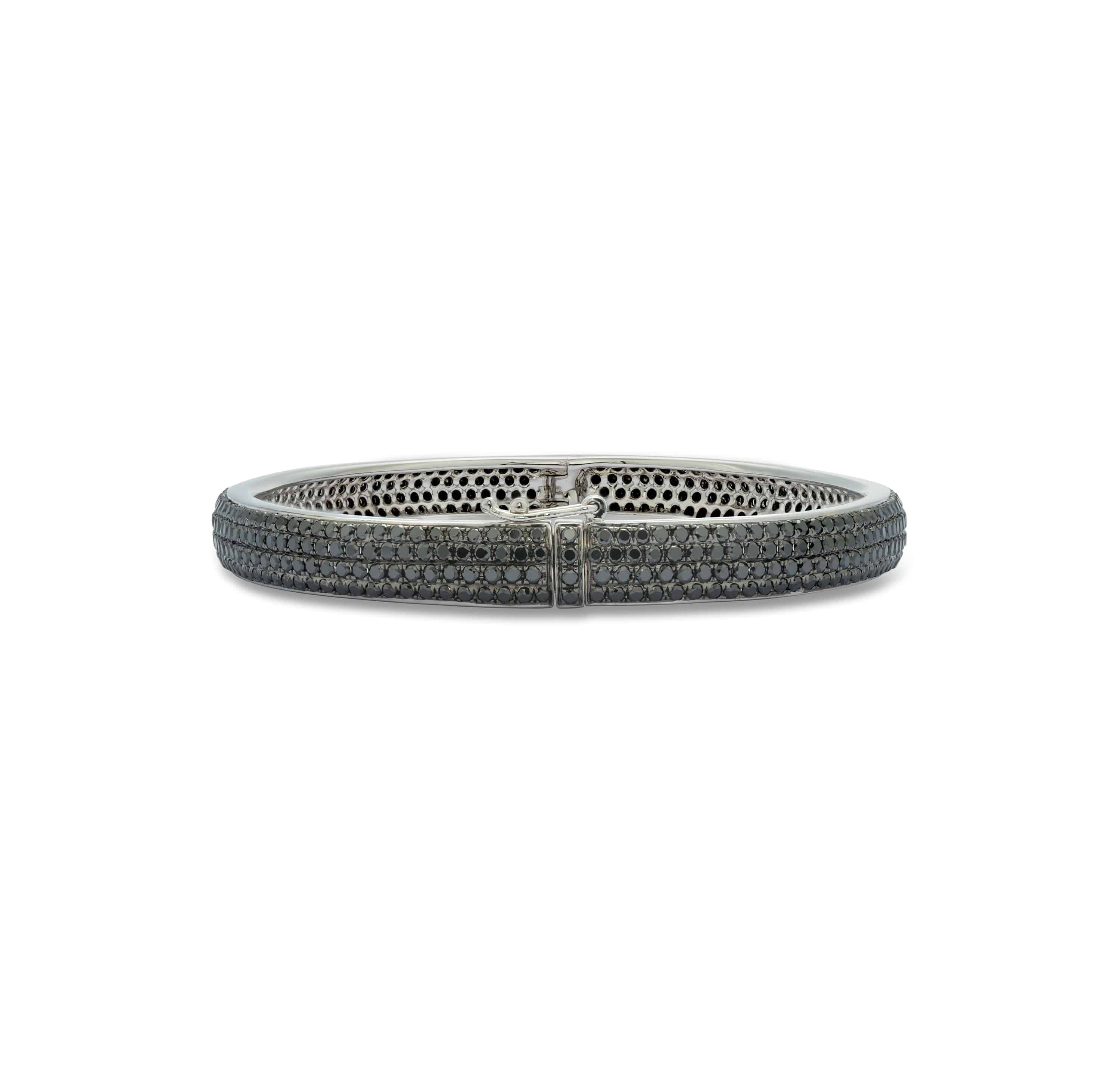 Black Diamond Bangle - K.S. Sze & Sons