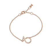 Bracelet in Rose Gold with Diamonds - K.S. Sze & Sons