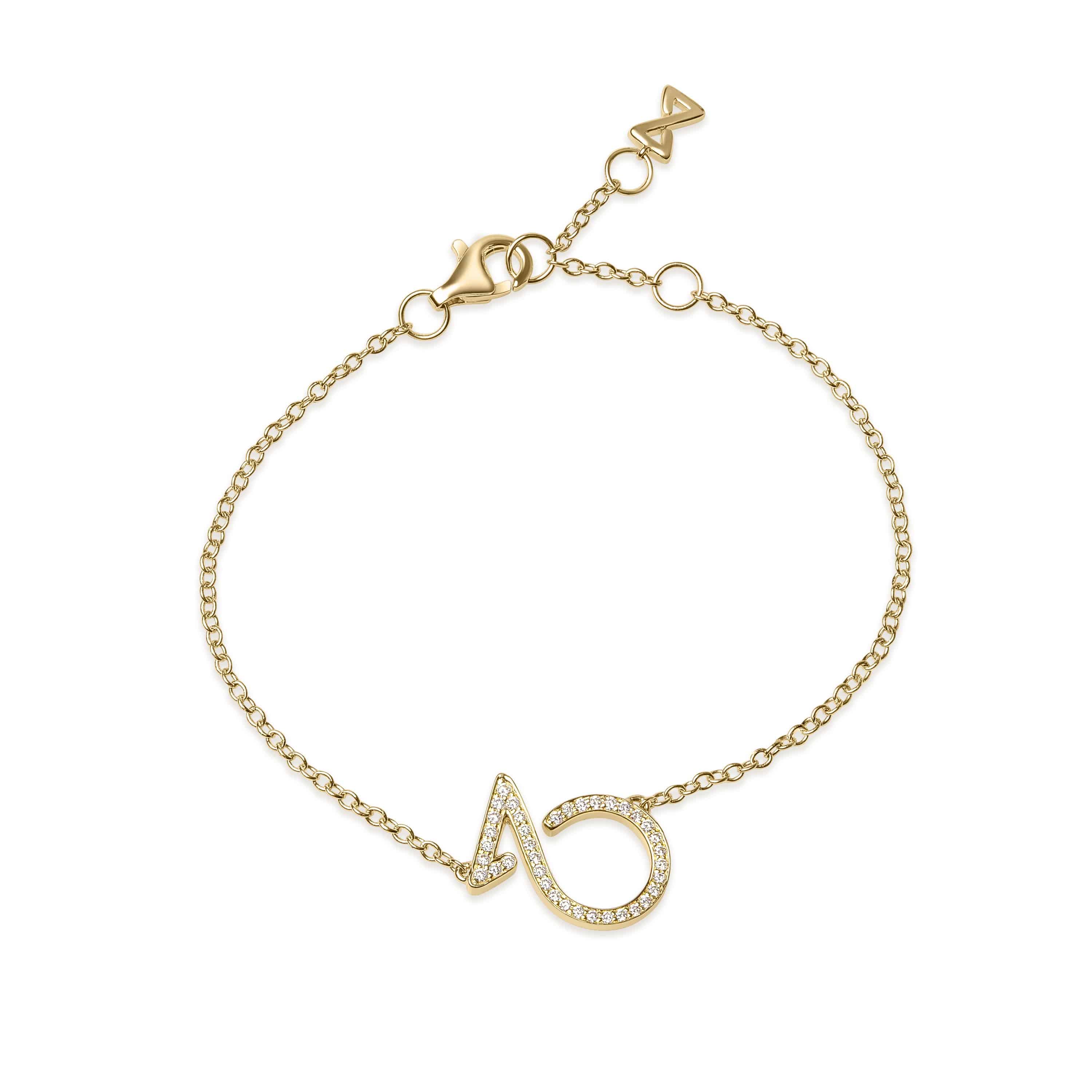 Bracelet in Rose Gold with Diamonds - K.S. Sze & Sons
