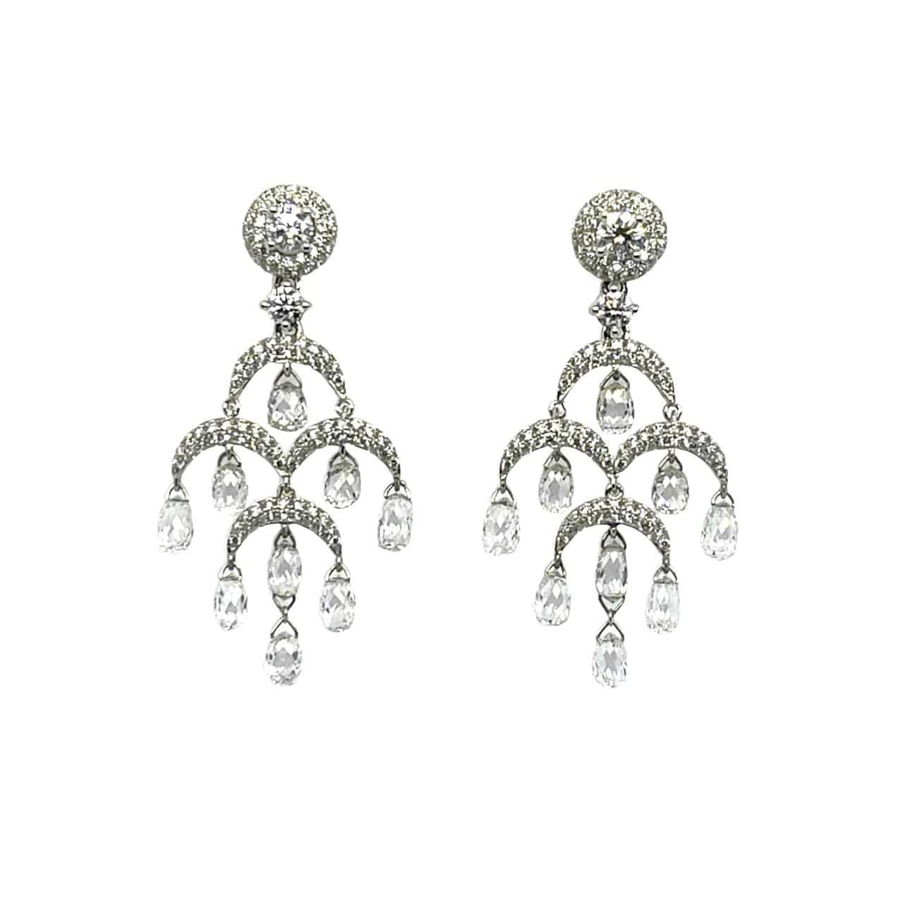 Briolette Diamond Dangling Earring - K.S. Sze & Sons
