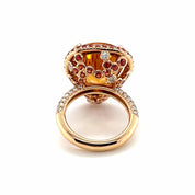 Citrine, Orange Sapphire & Diamond Ring - K.S. Sze & Sons