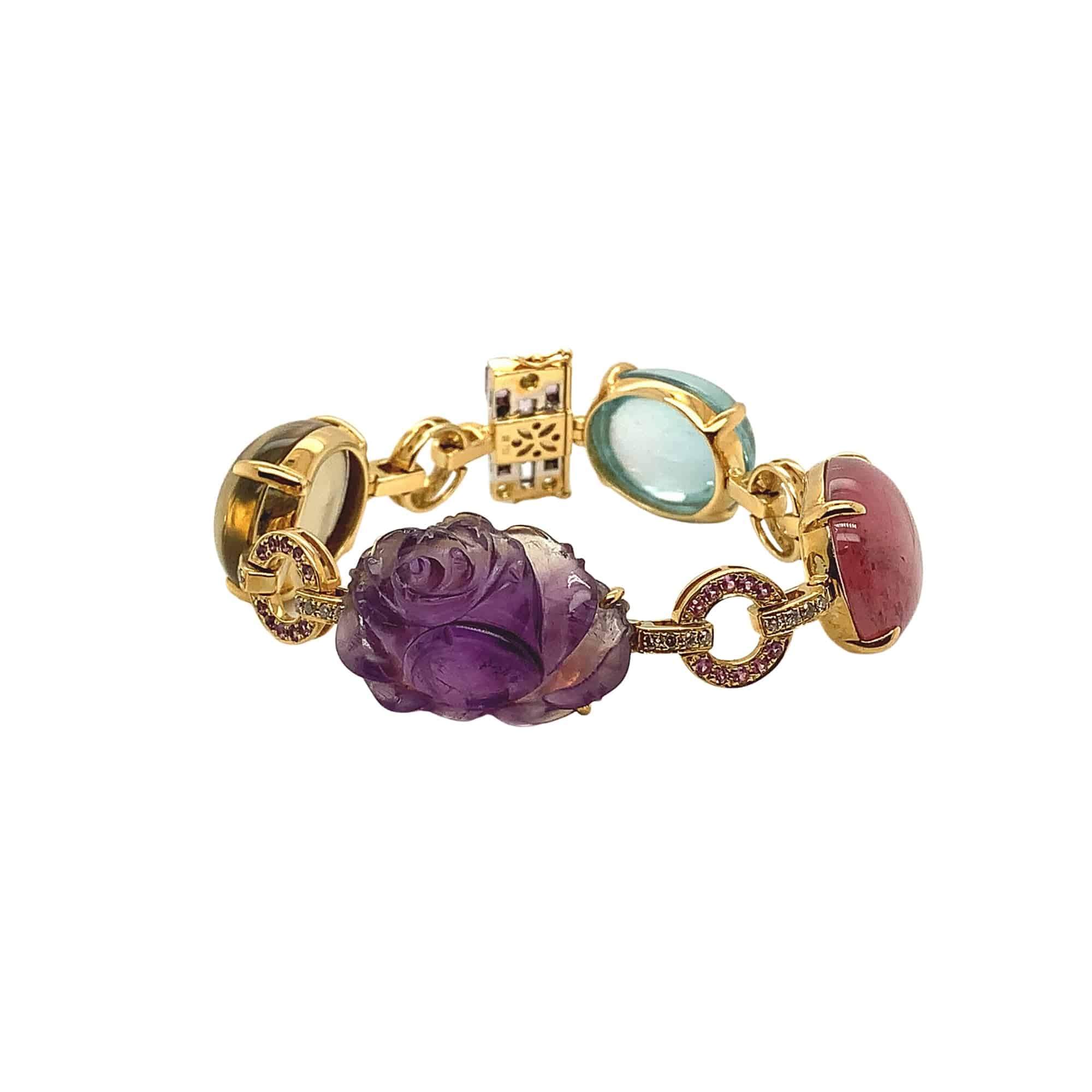 Color Gemstones & Diamond Bracelet - K.S. Sze & Sons