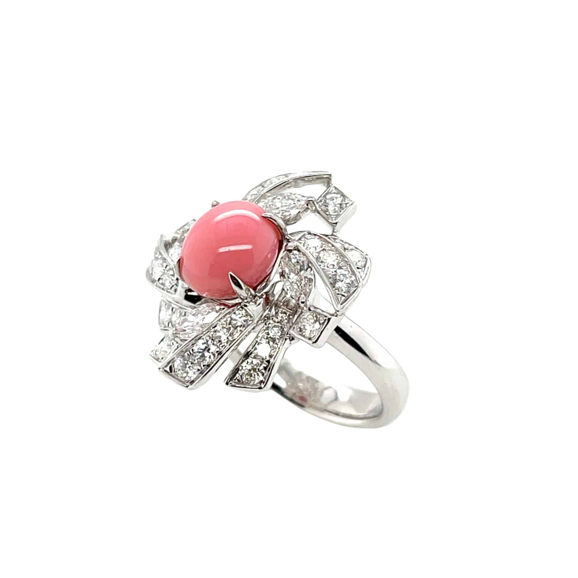 Conch Pearl & Diamond Ring - K.S. Sze & Sons