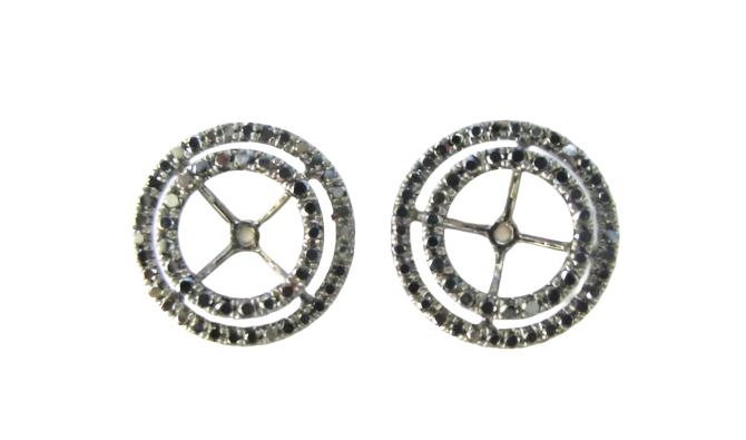 Black Diamond Earring Jacket - K.S. Sze & Sons