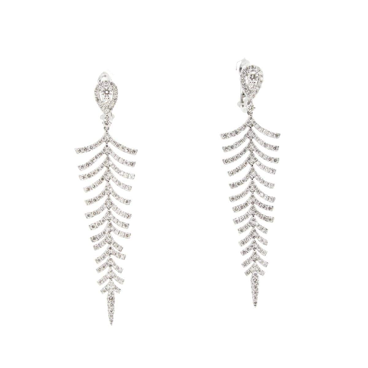 Diamond Dangling Earrings - K.S. Sze & Sons