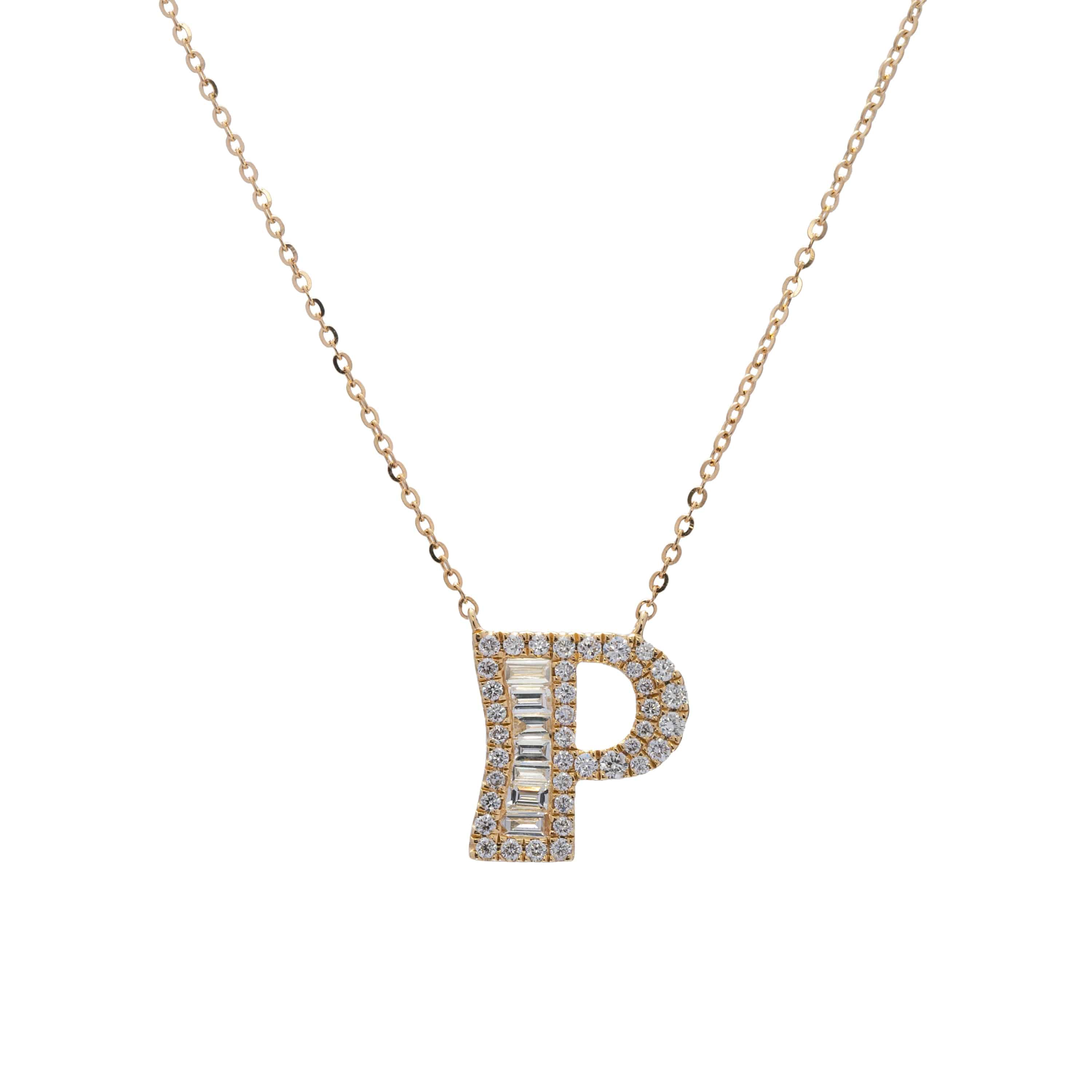 Diamond Monogram Necklace - K.S. Sze & Sons