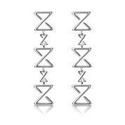 Drop Earrings In Rose Gold - K.S. Sze & Sons