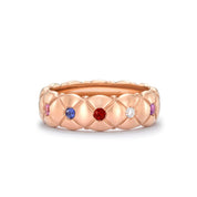 FABERGE Diamond & Multicolored Gemstones Ring - K.S. Sze & Sons