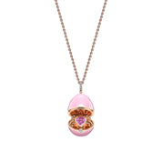 FABERGE Lacquer Heart Surprise Locket - K.S. Sze & Sons