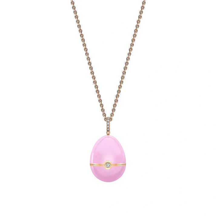 FABERGE Lacquer Heart Surprise Locket - K.S. Sze & Sons