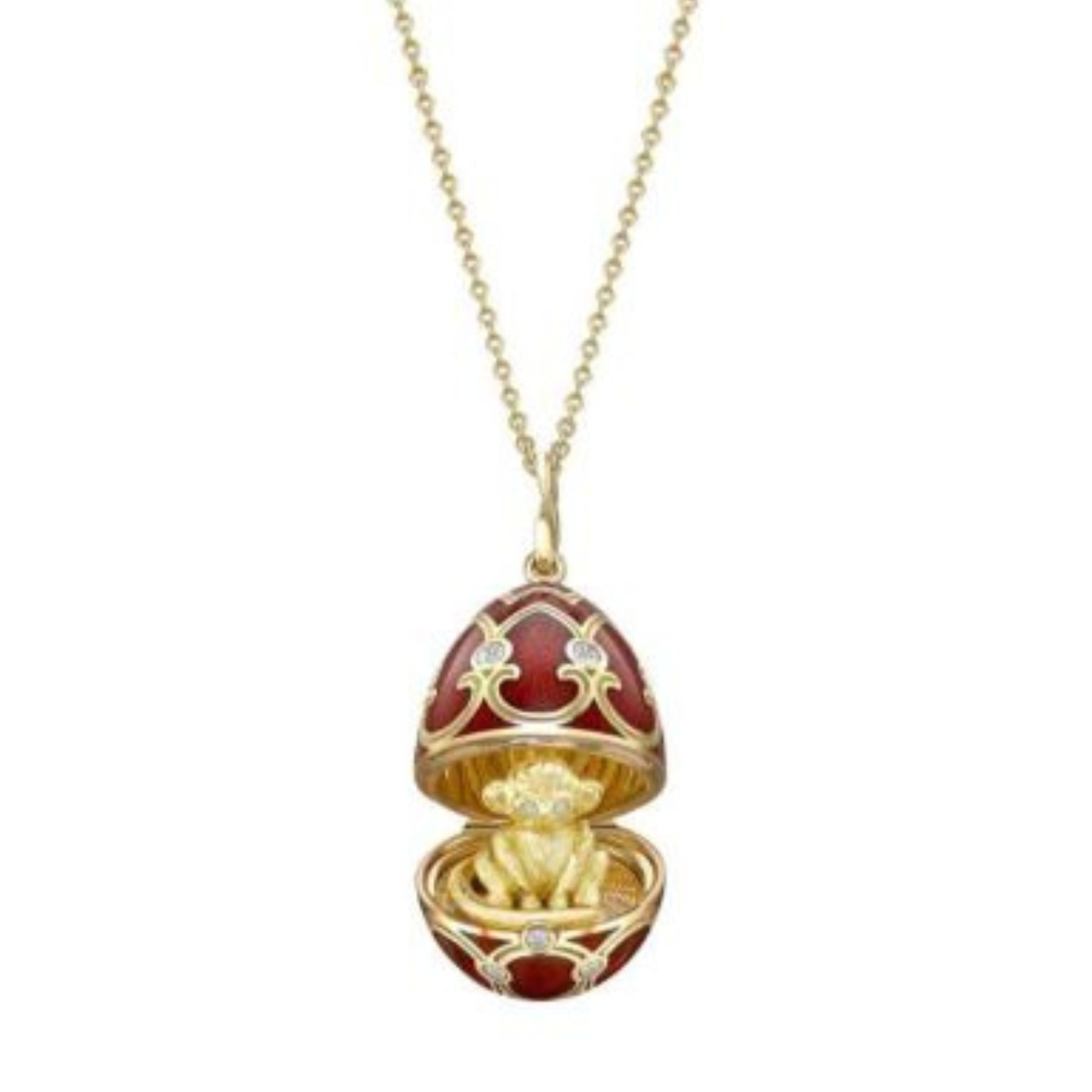 FABERGE Year Of The Monkey Surprise Locket - K.S. Sze & Sons