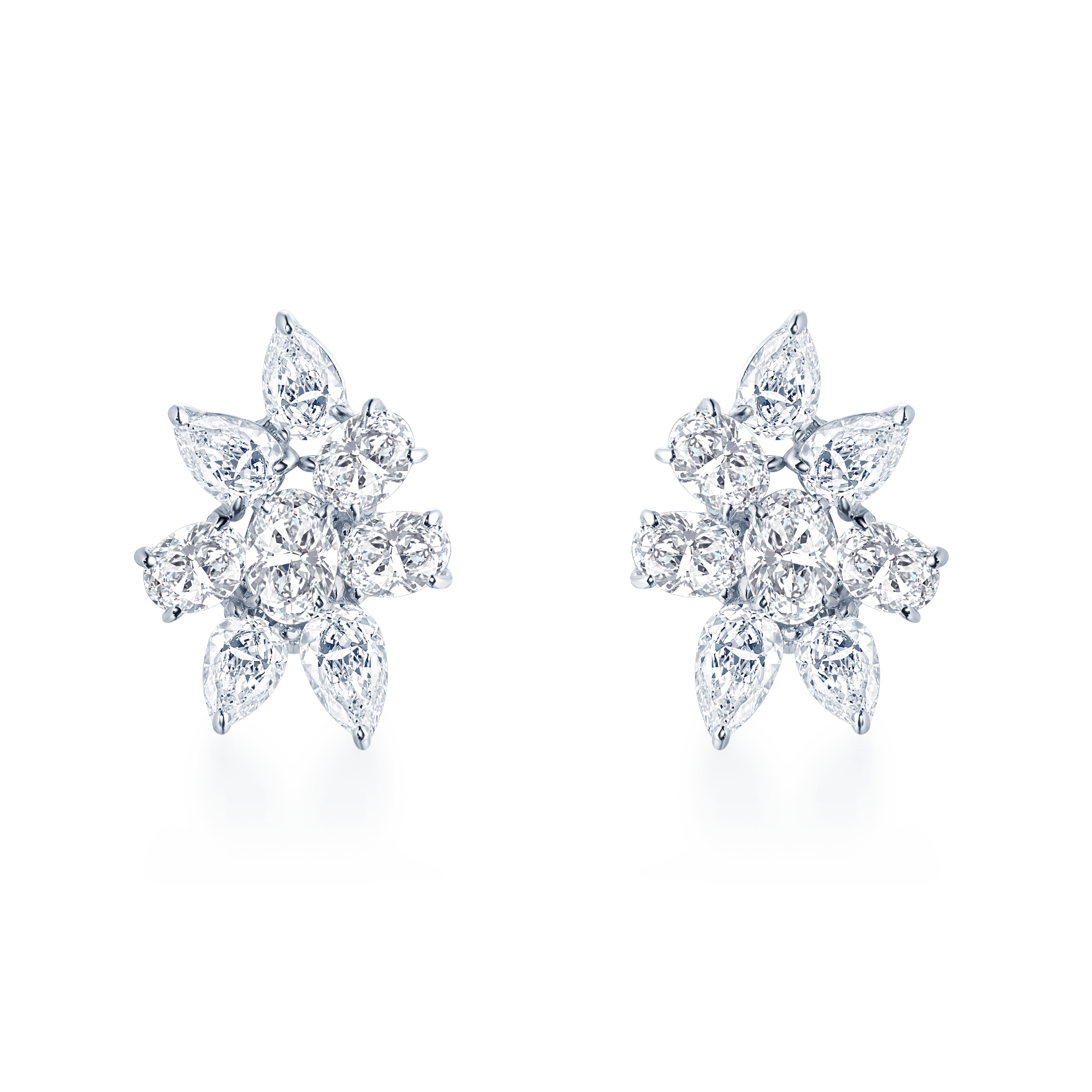 Fancy Shape Diamond Earrings - K.S. Sze & Sons