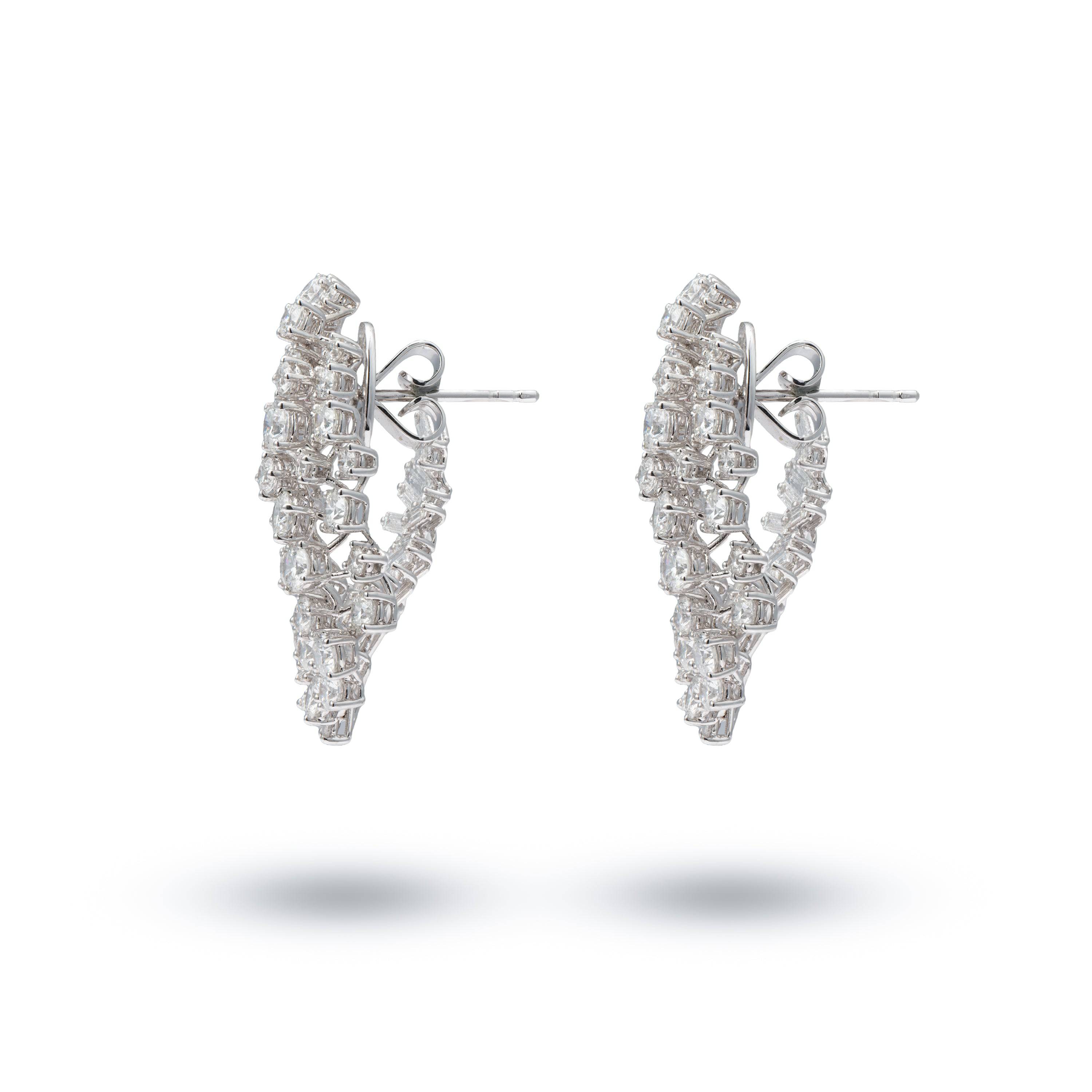Fancy Shaped Diamond Earrings - K.S. Sze & Sons