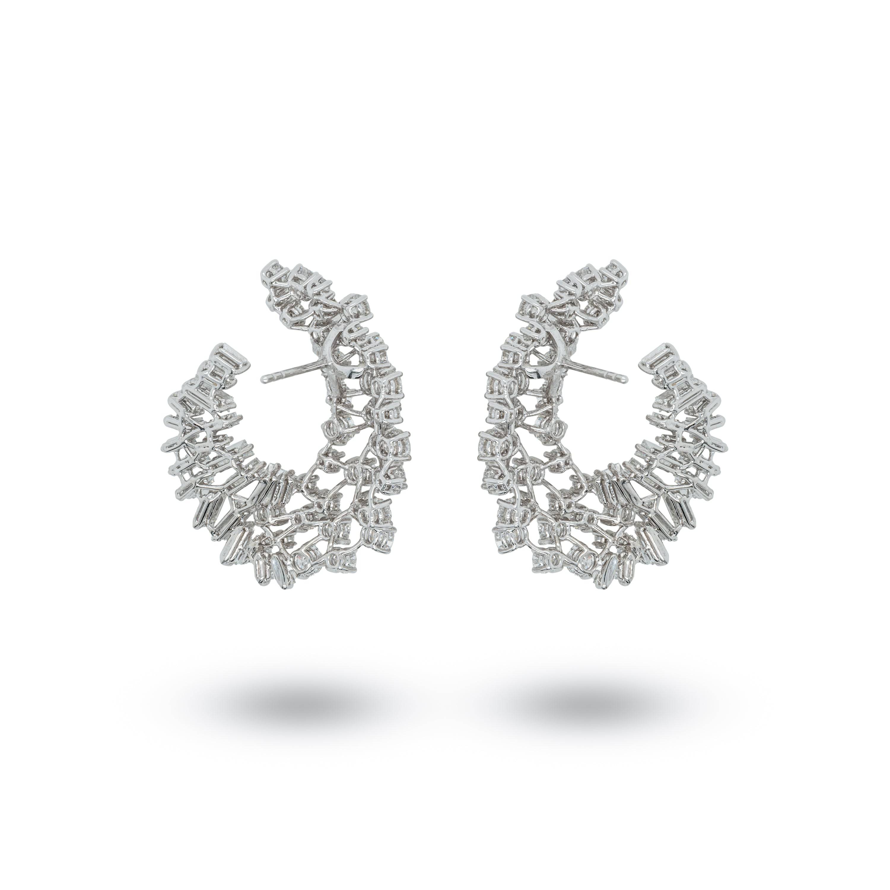 Fancy Shaped Diamond Earrings - K.S. Sze & Sons