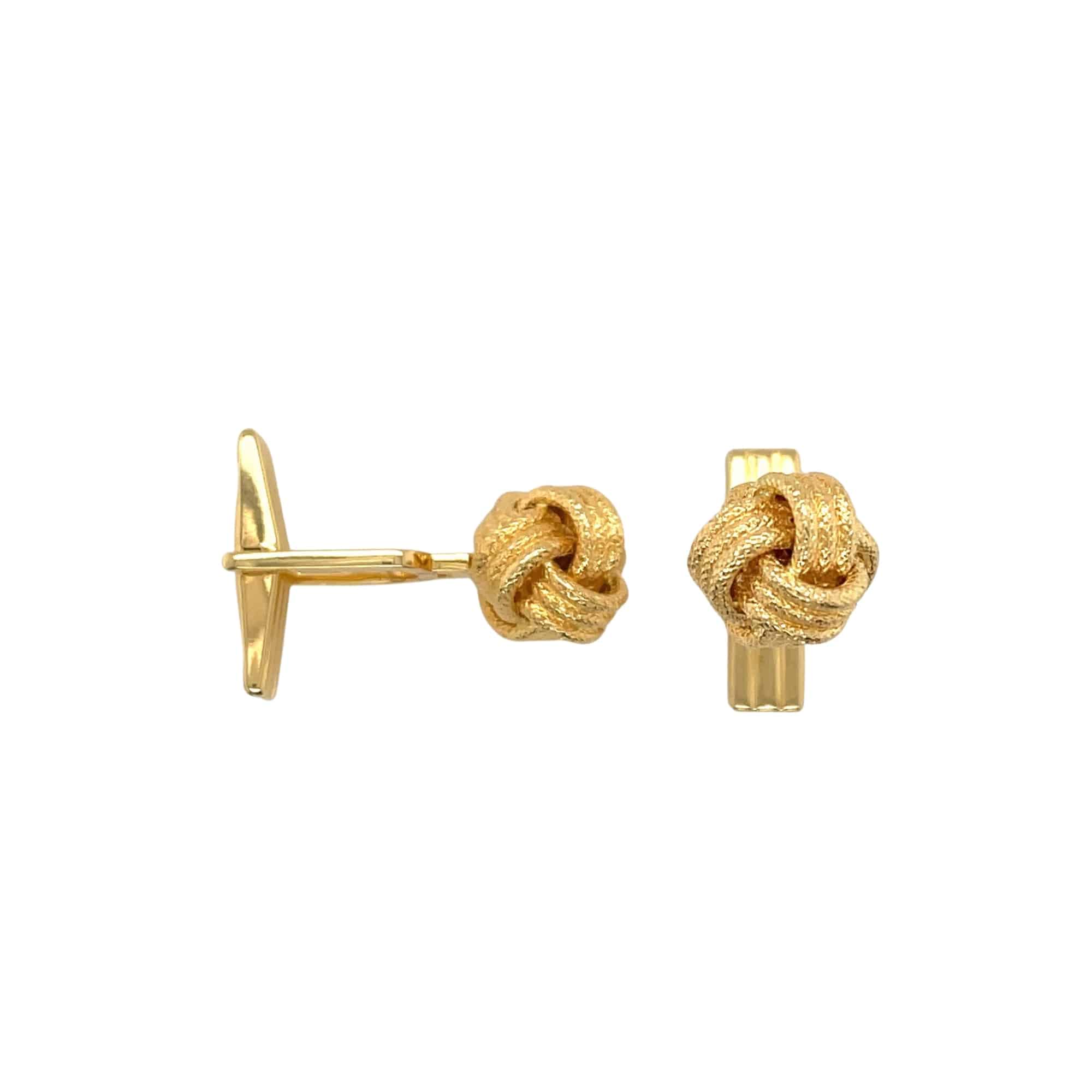 Golden Knot Cufflinks - K.S. Sze & Sons