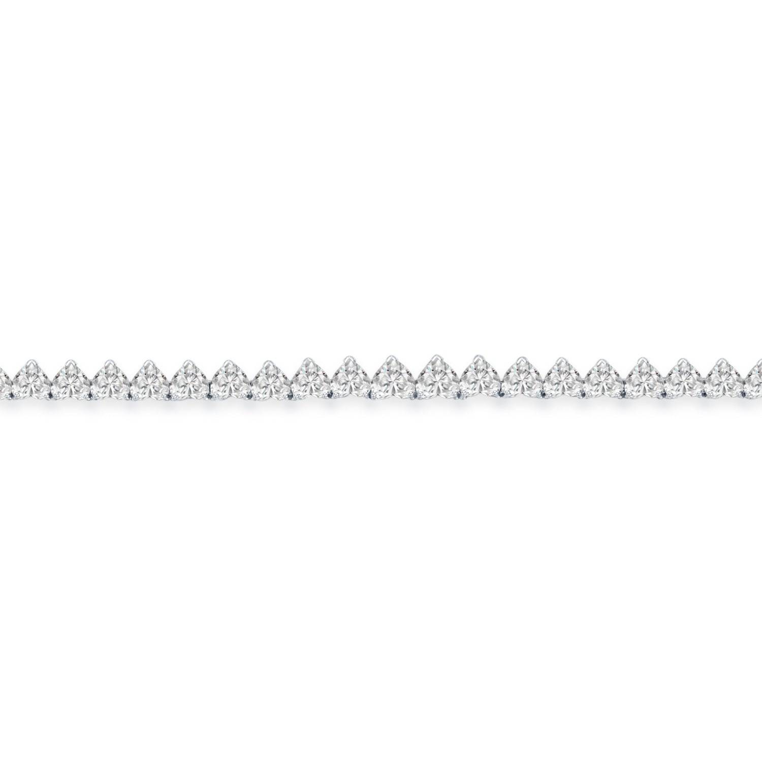 Diamond Heart Tennis Necklace - K.S. Sze & Sons