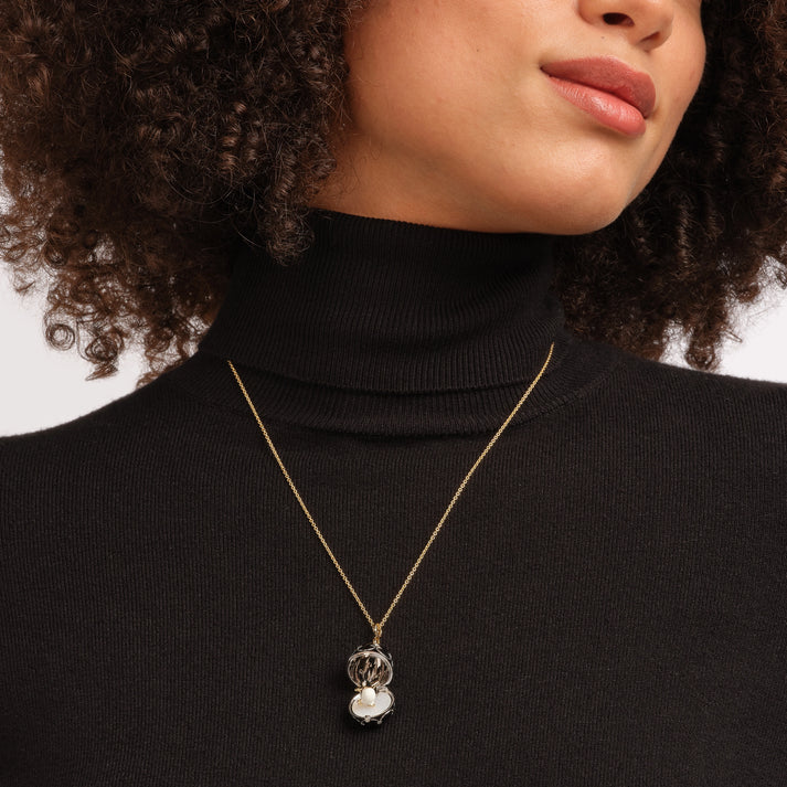 FABERGE Guilloché Enamel Penguin Surprise Locket - K.S. Sze & Sons