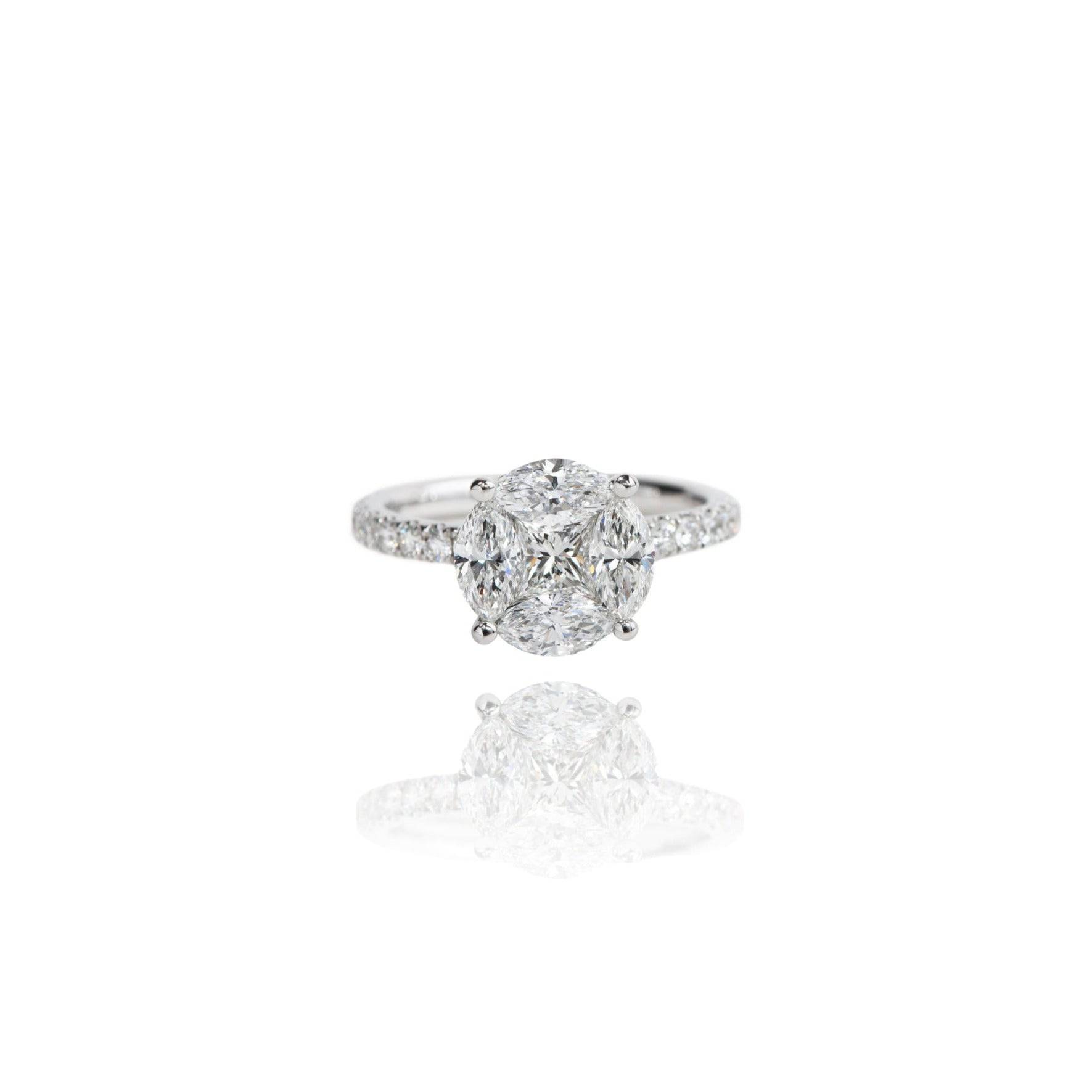 Illusion Aura Ring (GIA Certificate) - K.S. Sze & Sons