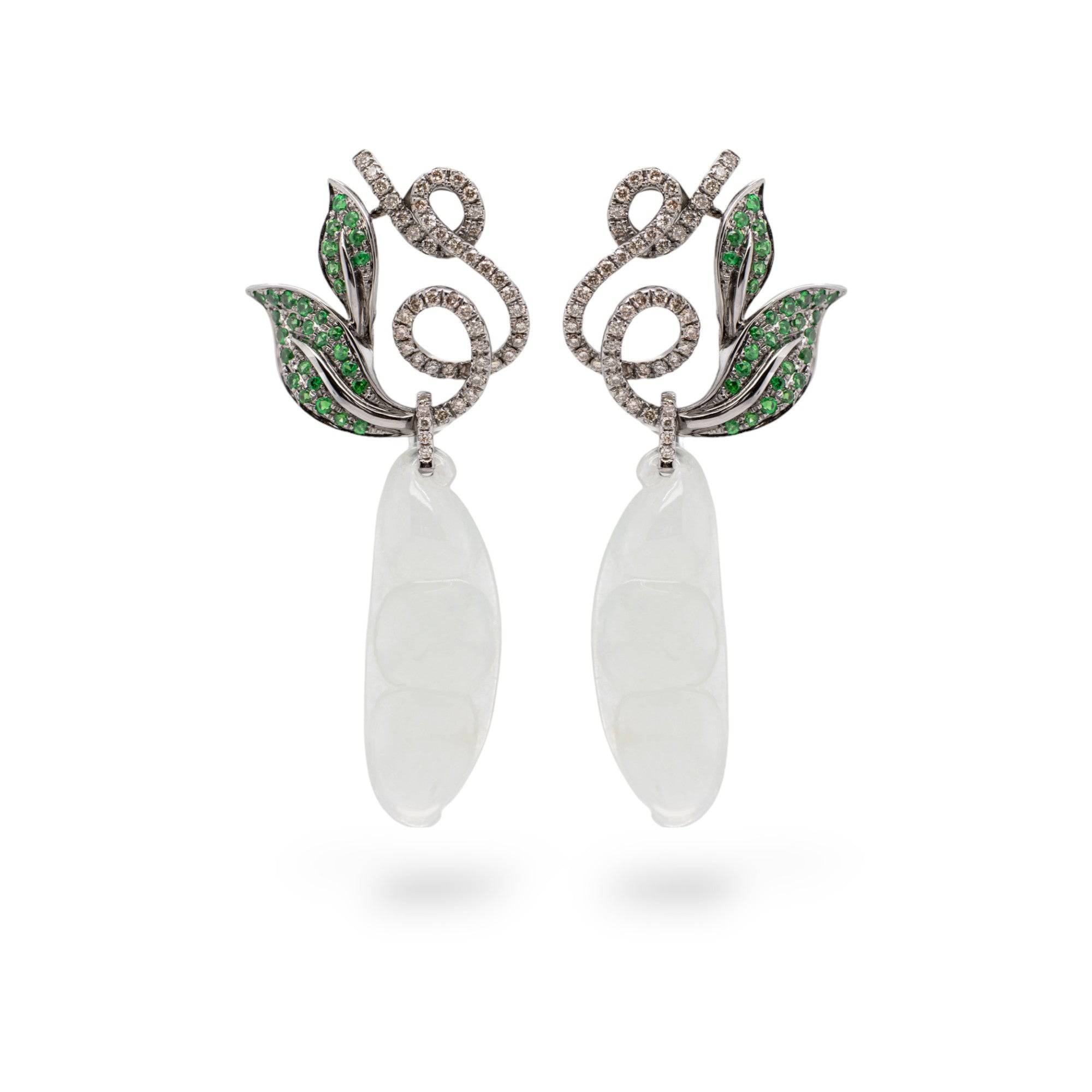 Jade Feicui Earrings - K.S. Sze & Sons