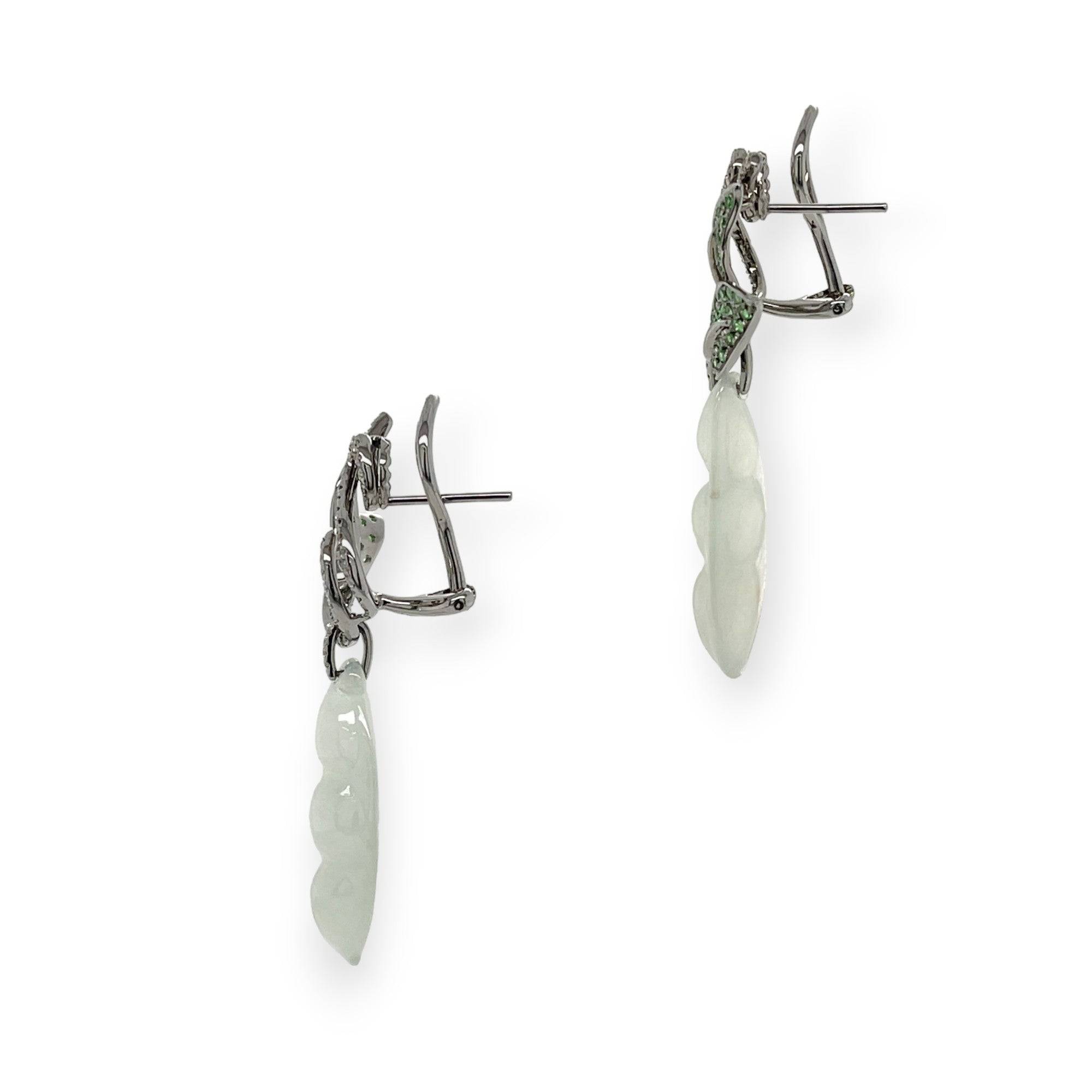 Jade Feicui Earrings - K.S. Sze & Sons