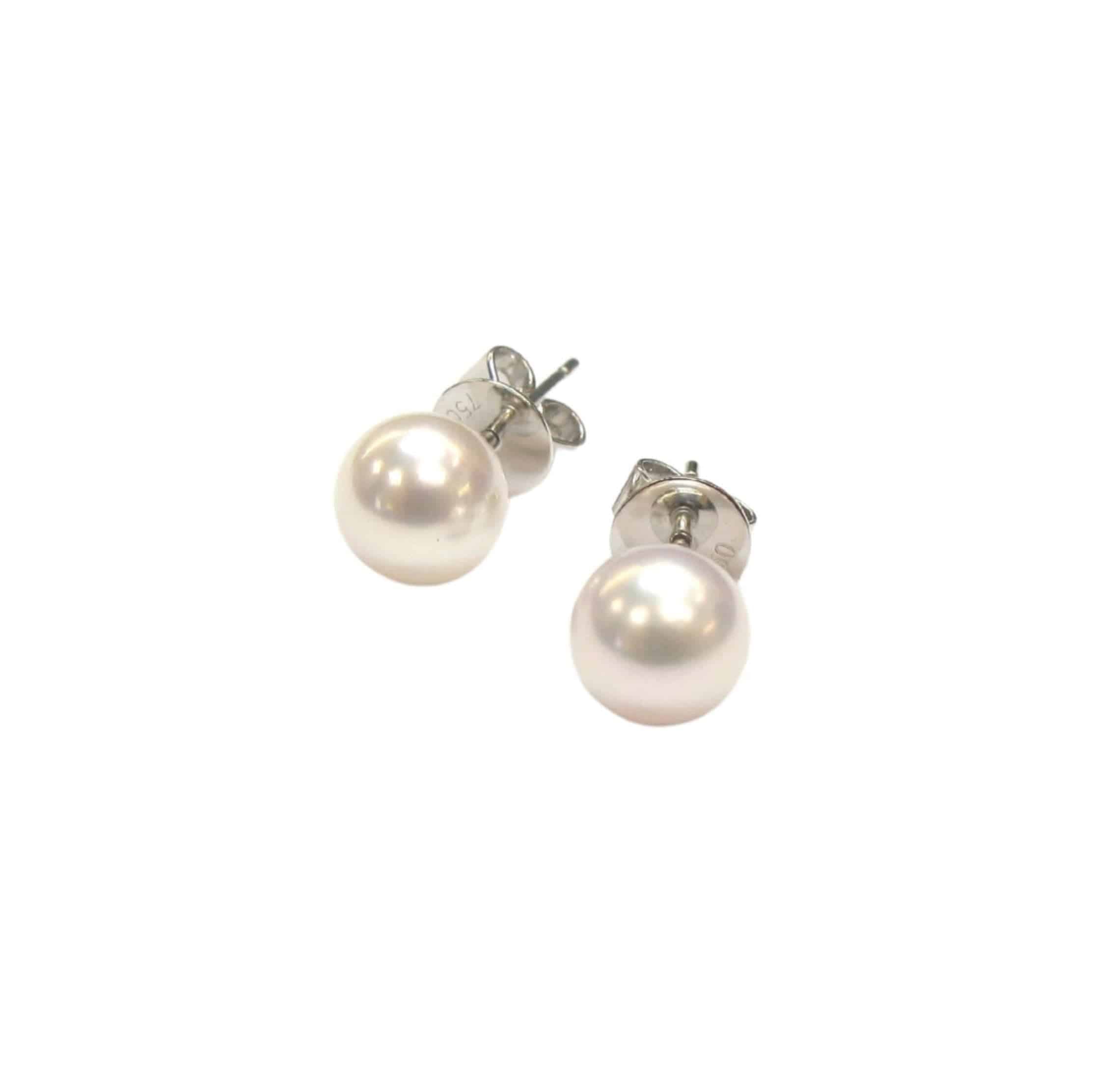 Japanese Cultured Pearl Earrings - K.S. Sze & Sons