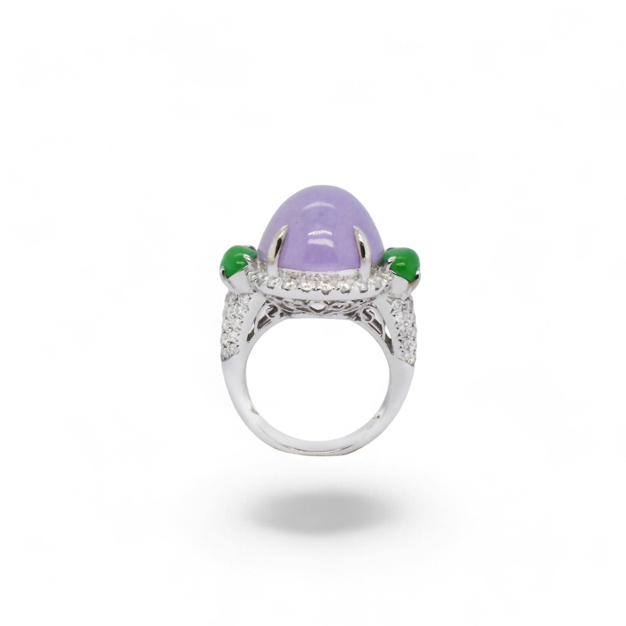 Lavender Jade Garden Ring - K.S. Sze & Sons