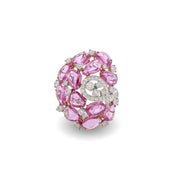 Pink Sapphire & Diamond Ring - K.S. Sze & Sons