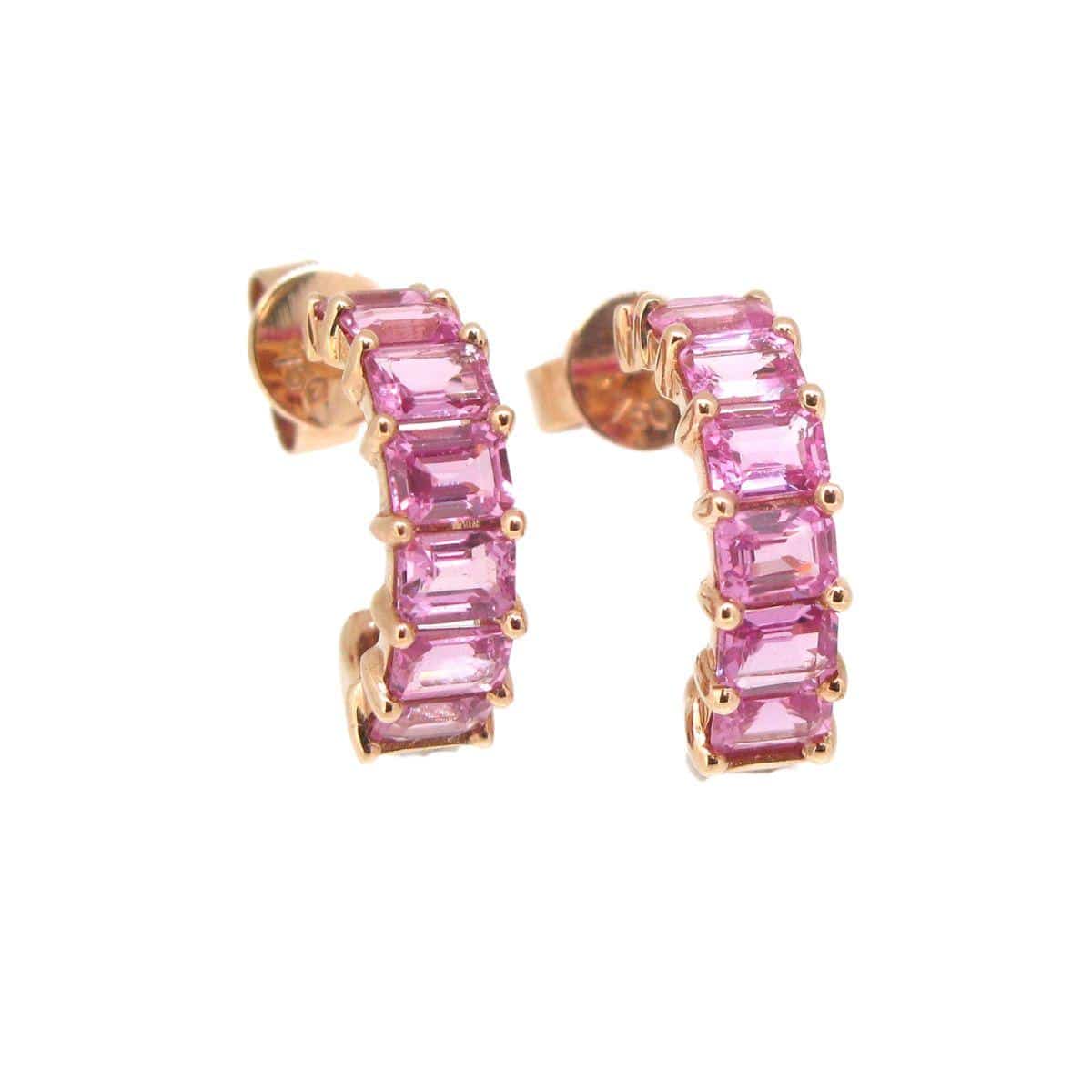 Pink Sapphire Earrings - K.S. Sze & Sons
