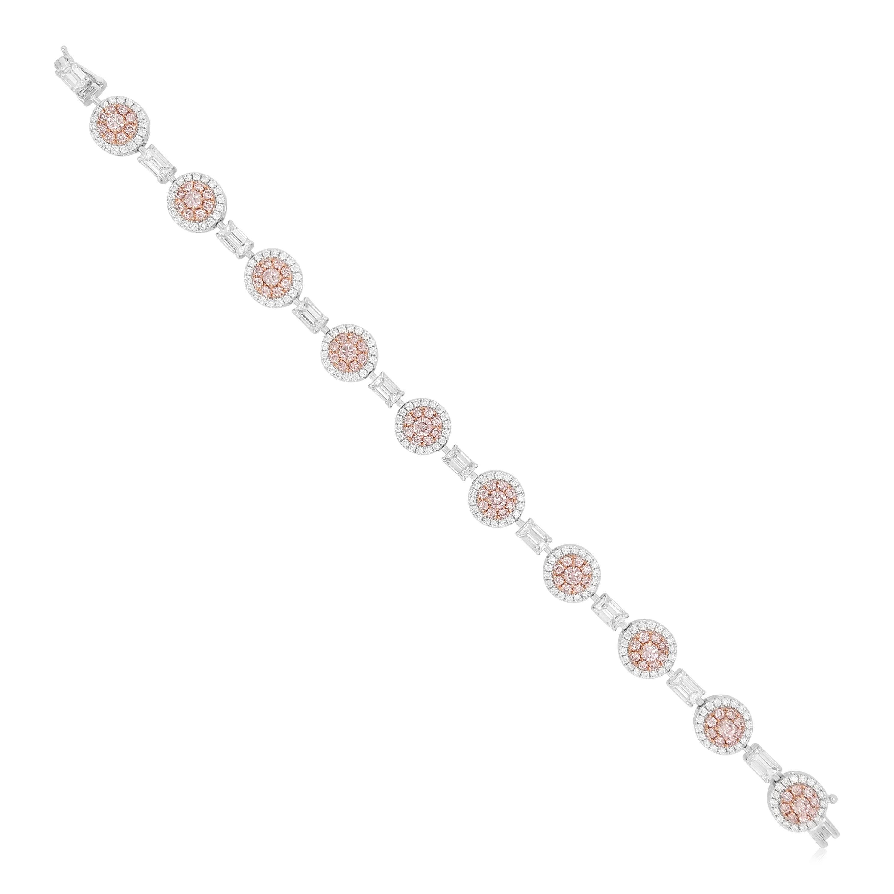Pink & White Diamond Bracelet - K.S. Sze & Sons