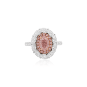 The Pink Diamond Oval Ring - K.S. Sze & Sons