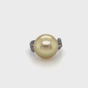 South Sea Pearl & Diamond Ring