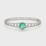 Columbia Emerald & Diamond Bangle