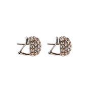 Rose Cut Brown Diamond Earrings - K.S. Sze & Sons