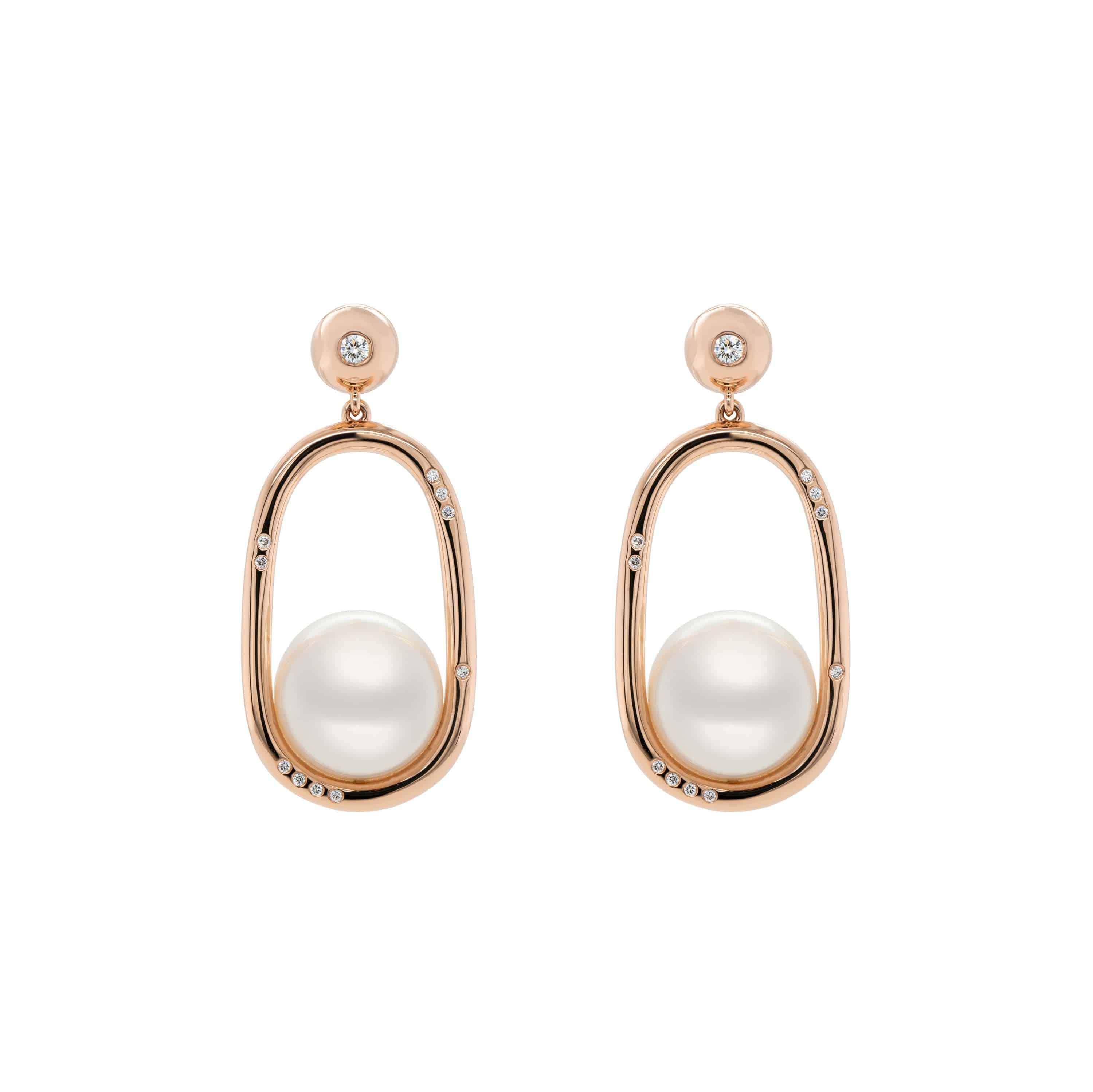 Pearl on Swing, Earrings - K.S. Sze & Sons